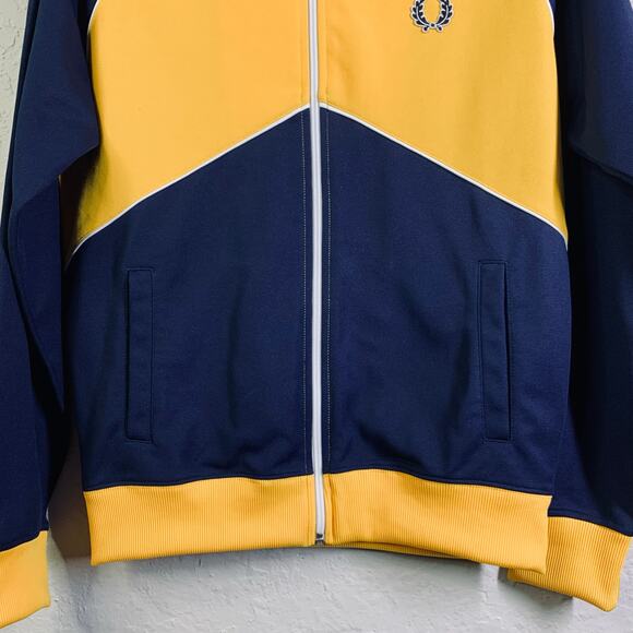 FRED PERRY SPORTSWEAR Track Jacket Training Tennis Golf Full Zip Athletic NWOT - Picture 8 of 14